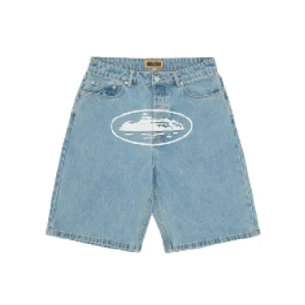 Baggy Alcatraz Denim Shorts [Stone Wash]