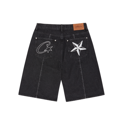 C star denim shorts [black] B