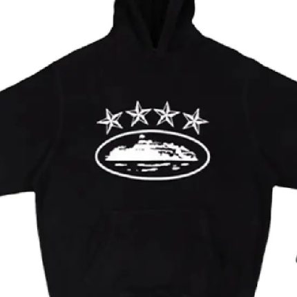 Corteiz 4Starz Alcatraz Hoodie Black g
