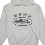 Corteiz 4Starz Alcatraz Hoodie Grey f