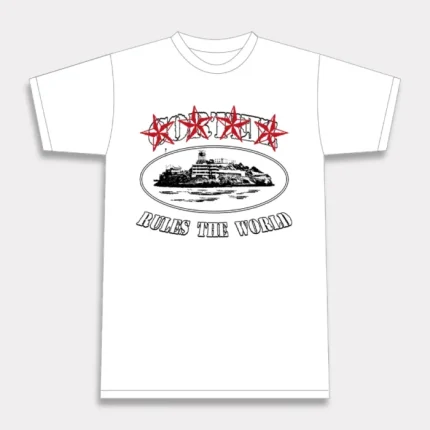 Corteiz 4Starz Alcatraz T shirt White