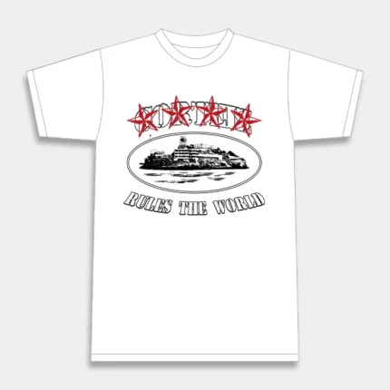 Corteiz 4Starz Alcatraz T shirt White g