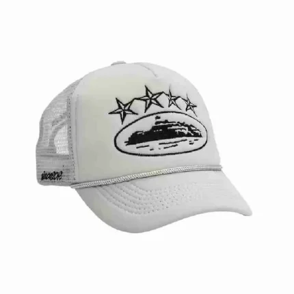 Corteiz 4Starz Alcatraz Trucker Hat Grey