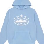 Corteiz 5 Starz Alcatraz Hoodie Baby Blue f