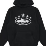 Corteiz 5 Starz Alcatraz Hoodie Black g