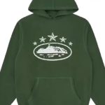 Corteiz 5 Starz Alcatraz Hoodie Green f