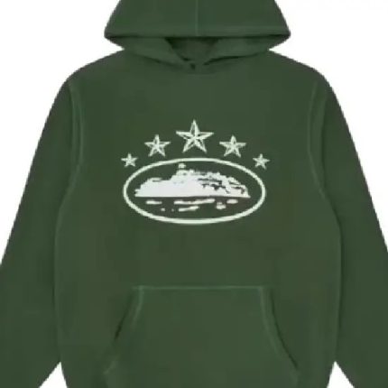Corteiz 5 Starz Alcatraz Hoodie Green f