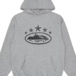 Corteiz 5 Starz Alcatraz Hoodie Grey f