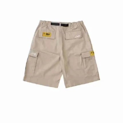 Corteiz Alcatraz Cargo Shorts BeigeD
