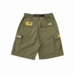 Corteiz Alcatraz Cargo Shorts Khaki Green 2
