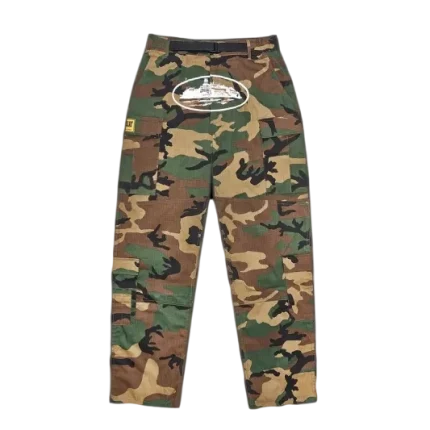 Corteiz Alcatraz Cargos Woodland Camo