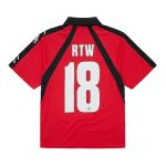 Corteiz Alcatraz Football T Shirt Red d