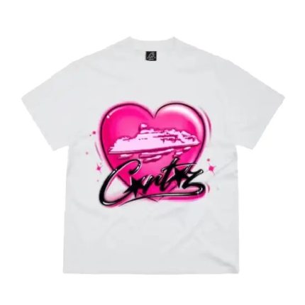 Corteiz Alcatraz Heart T Shirt White