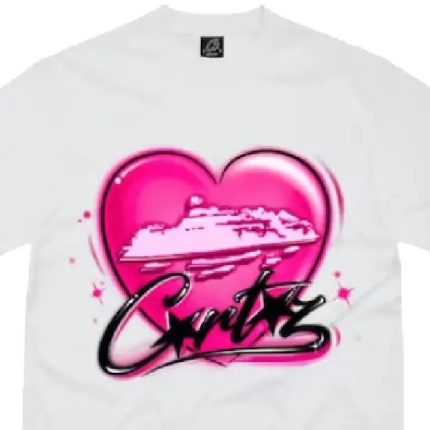 Corteiz Alcatraz Heart T Shirt White f