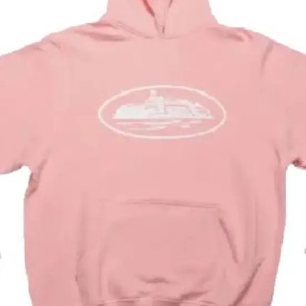 Corteiz Alcatraz Hoodie Baby Pink f