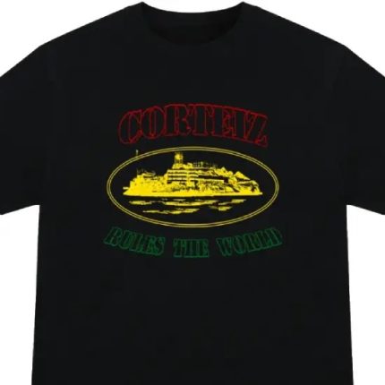 Corteiz Alcatraz T Shirt Black fg