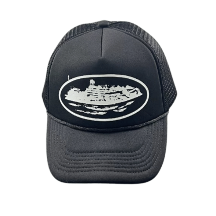 Corteiz Alcatraz Trucker Hat Black
