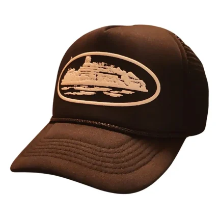 Corteiz Alcatraz Trucker Hat Brown