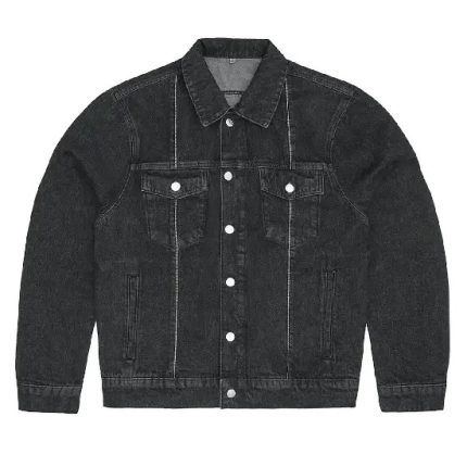 Corteiz C Star Stitch Down Denim Jacket Black