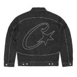 Corteiz C Star Stitch Down Denim Jacket Blackv