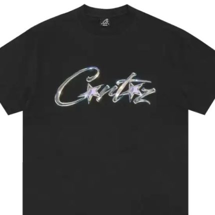 Corteiz Chrome Allstarz T Shirt Black d