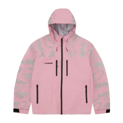 Corteiz Elitework Waterproof Shell Jacket Pinkb