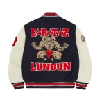 Corteiz Goat Varsity Jacket Navy1