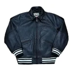 Corteiz Leather Jacket Blackbn